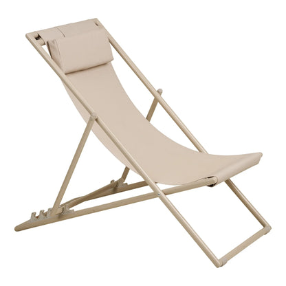 Gartenstuhl/Strandstuhl Solento – klappbar mit 4-fach verstellbarer Rückenlehne