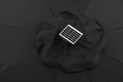 Sonnenschirm Lightning – Ø270 cm in wahlweise Schwarz oder Grau