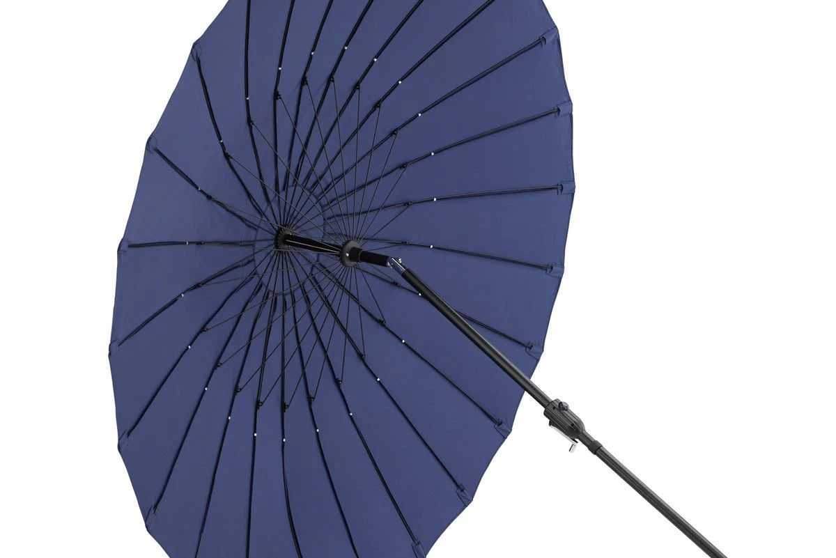 Garten Sonnenschirm Palma – Ø270 cm verfügbar in Weiß, Schwarz, Grau und Blau