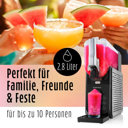 GOURMETmaxx Slushy Ice Maker 200W schwarz/grau