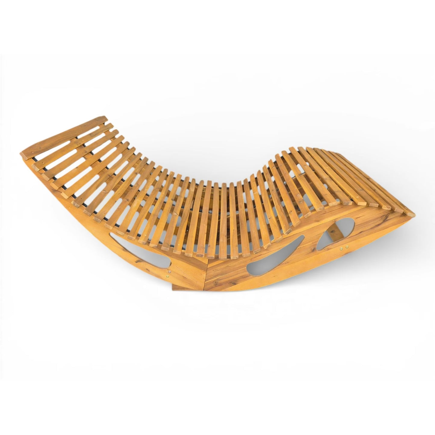 Ergonomische Doppelschwungliege aus Akazienholz - FSC® zertifiziert