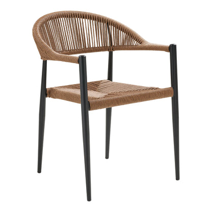 2er Set - Gartenstuhl Canaria aus Aluminium/Rattan