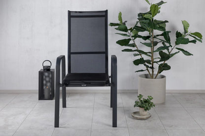 2er Set - Gartenstuhl Bossa aus Textilene/Aluminium