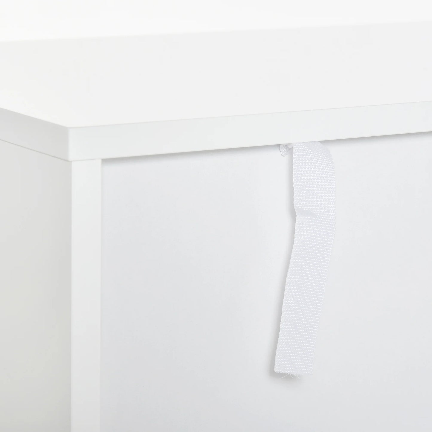 HOMCOM Flur Konsole Tisch Moderner Stil mit Schublade und Offenem Regal 80x30x80 cm Weiß und Gold