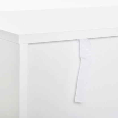 HOMCOM Flur Konsole Tisch Moderner Stil mit Schublade und Offenem Regal 80x30x80 cm Weiß und Gold