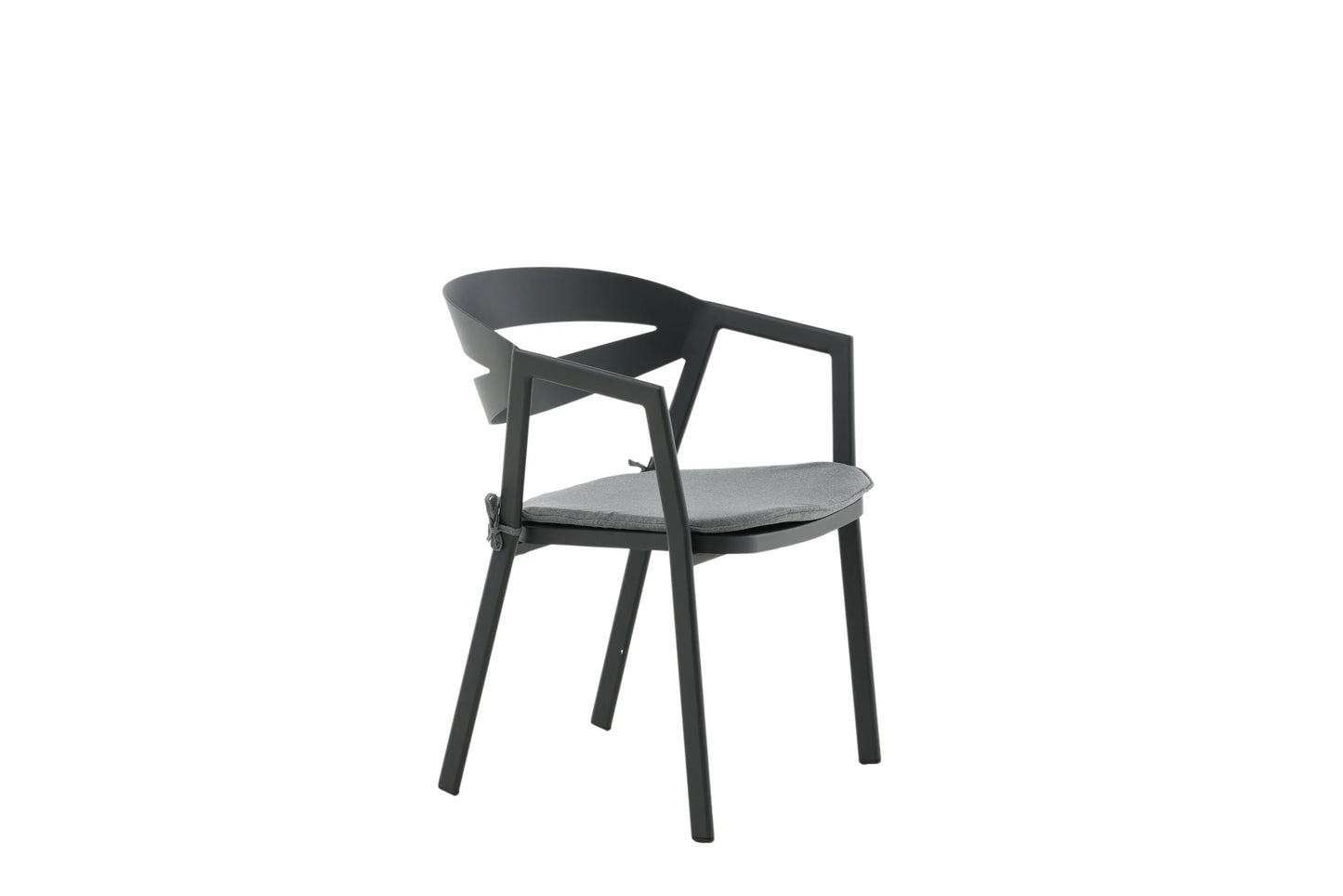 Gartenstuhl Sylt - aus Aluminium in Schwarz