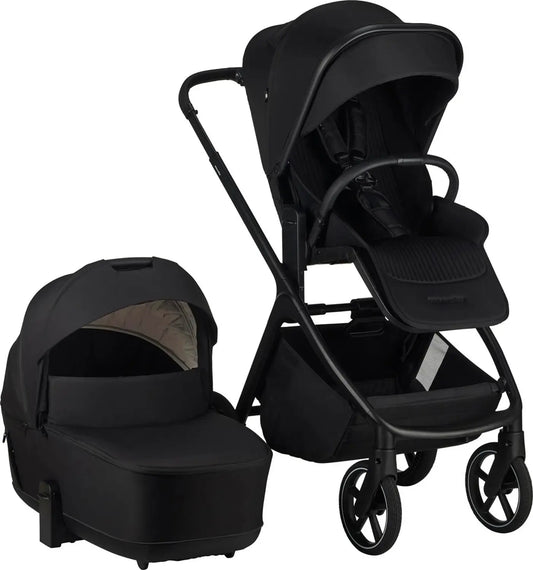 B-Ware Easywalker Kinderwagen Buggy Zoey Pure Black Sitz Babywanne Einkaufskorb