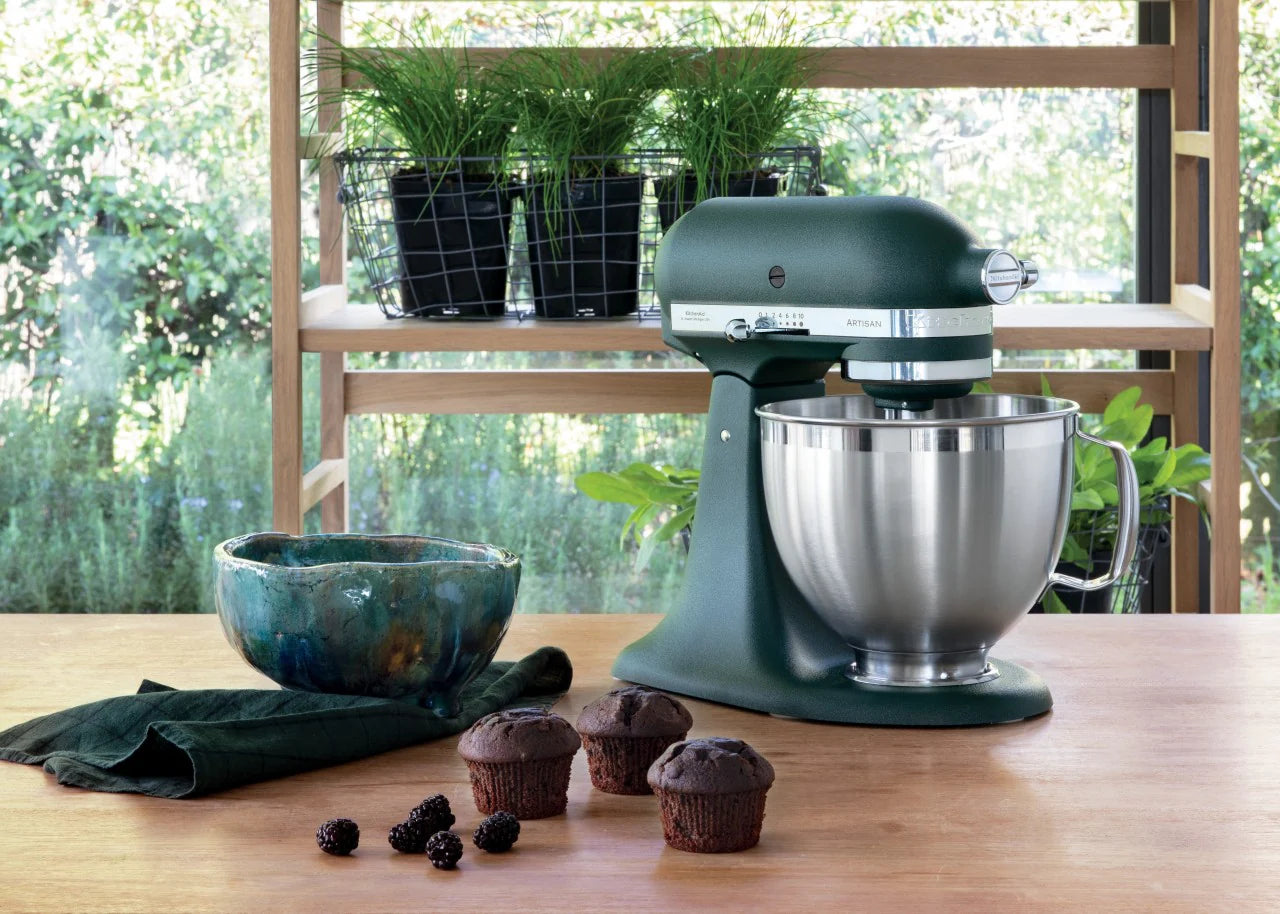 KitchenAid 4,8 L 5KSM185 Artisan Küchenmaschine Breadlover Messerschmidt Getreidemühlenvorsatz, Brotbackschüssel