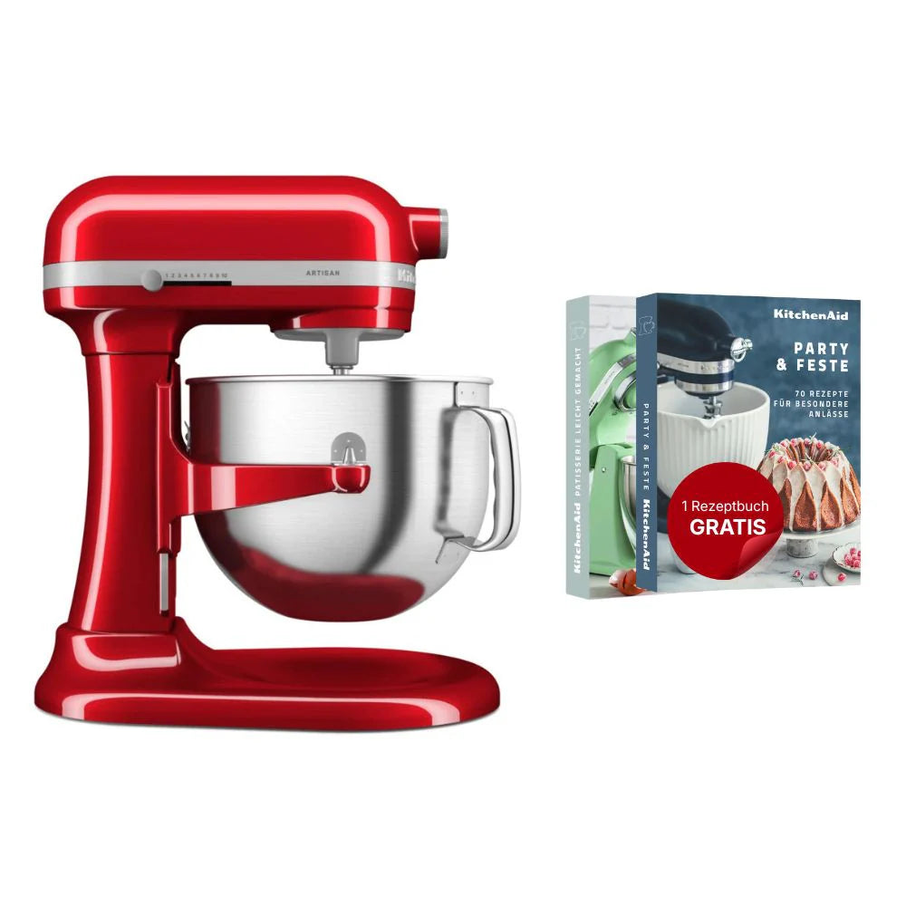 KitchenAid Küchenmaschine mit Schüsselheber 6,6 L Artisan 5KSM70SHX