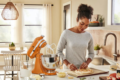 KitchenAid 4,8 L 5KSM175 Artisan Küchenmaschine Steellover mit Edelstahl-Werkzeugen