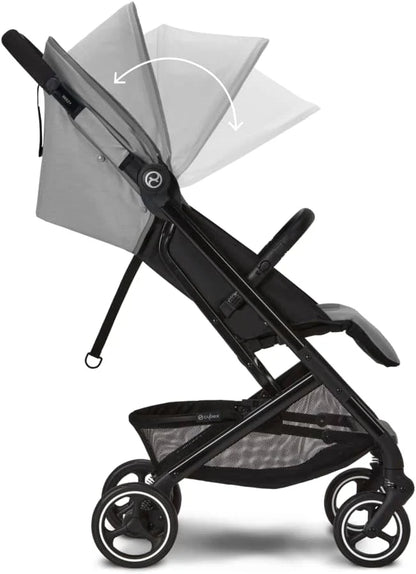 CYBEX Gold Beezy Kinderwagen mit Ein-Zug-Gurtsystem, von Geburt an bis ca. 4 Jahre (max. 22 kg), kompakt und ergonomisch, Lavagrau (Grau)