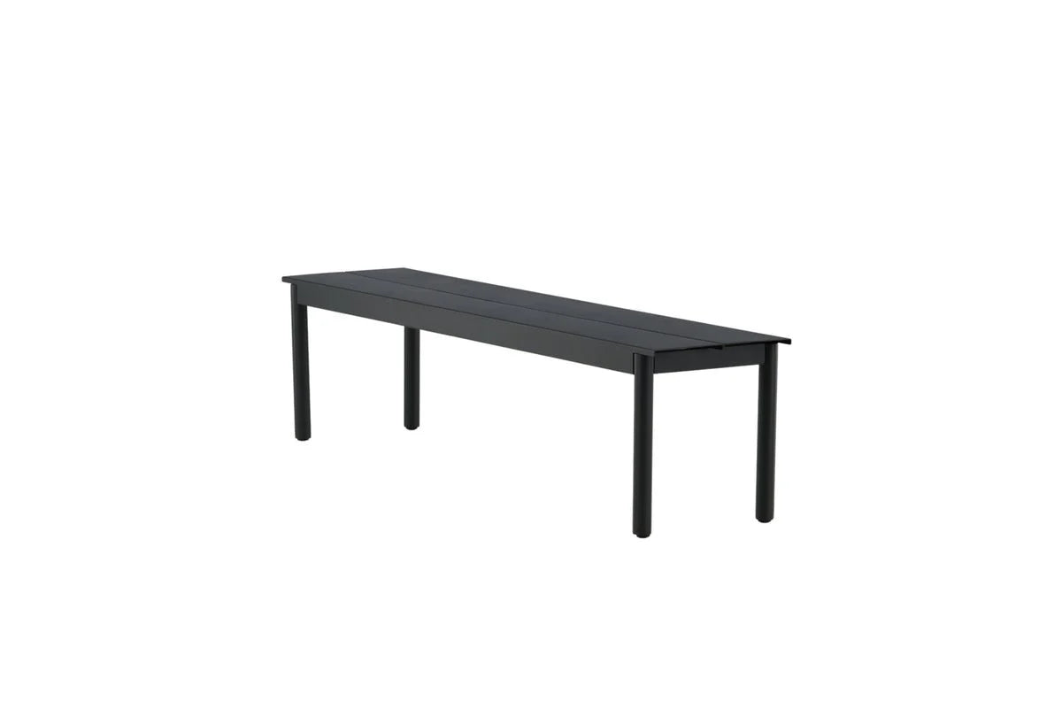 Gartenbank Egypt - aus robustem schwarzem Aluminium