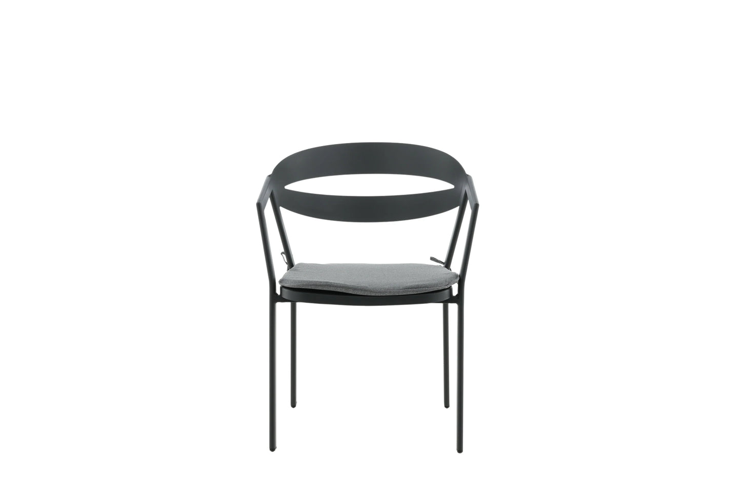 Gartenstuhl Sylt - aus Aluminium in Schwarz