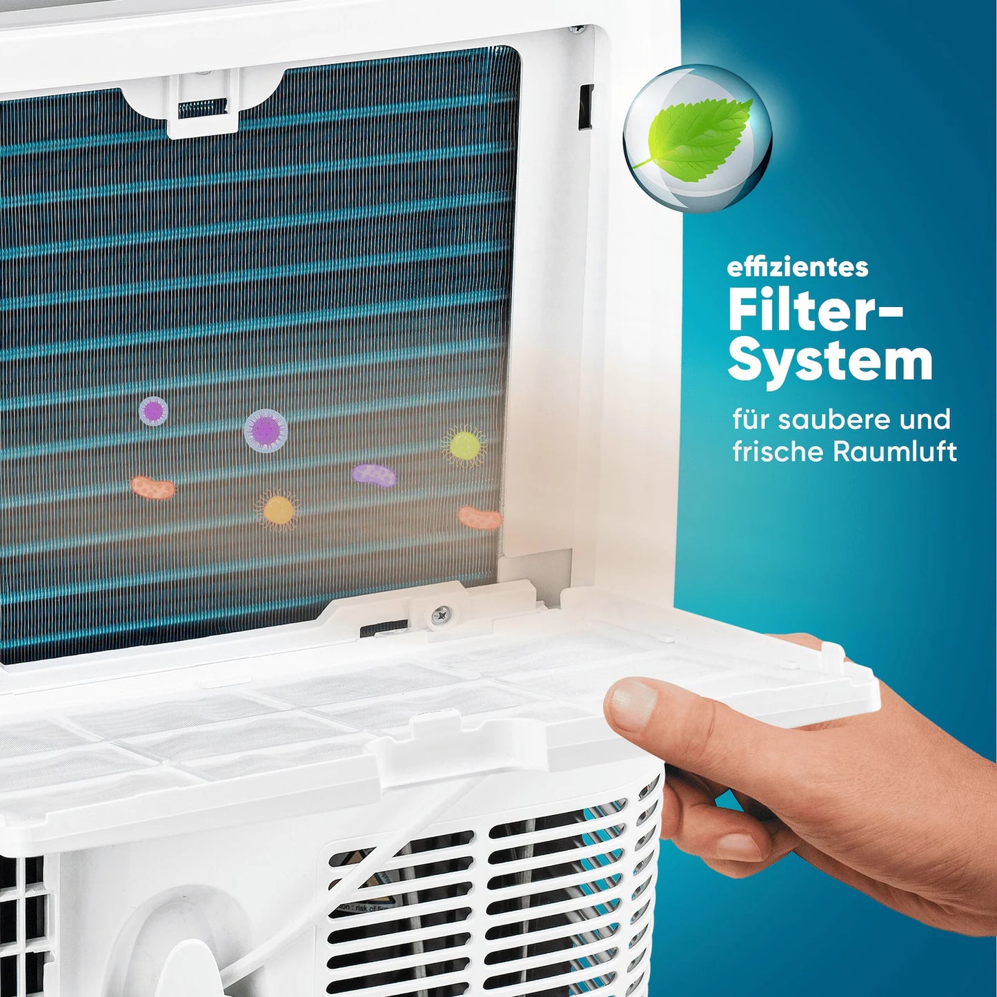 Klimaanlage Mobil 12000 BTU/h (3.500 Watt) - Mobiles Klimagerät 4in1 mit WiFi/App Monoblock Kältemittel - Fernbedienung, 24h-Timer, Luftentfeuchter, Nachtmodus