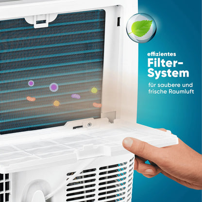 Klimaanlage Mobil 12000 BTU/h (3.500 Watt) - Mobiles Klimagerät 4in1 mit WiFi/App Monoblock Kältemittel - Fernbedienung, 24h-Timer, Luftentfeuchter, Nachtmodus