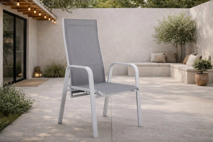 2er Set - Gartenstuhl Bossa aus Textilene/Aluminium