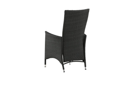 2er Set - Venezia Gartenstuhl in Rattanoptik in Schwarz, Weiß oder Naturoptik
