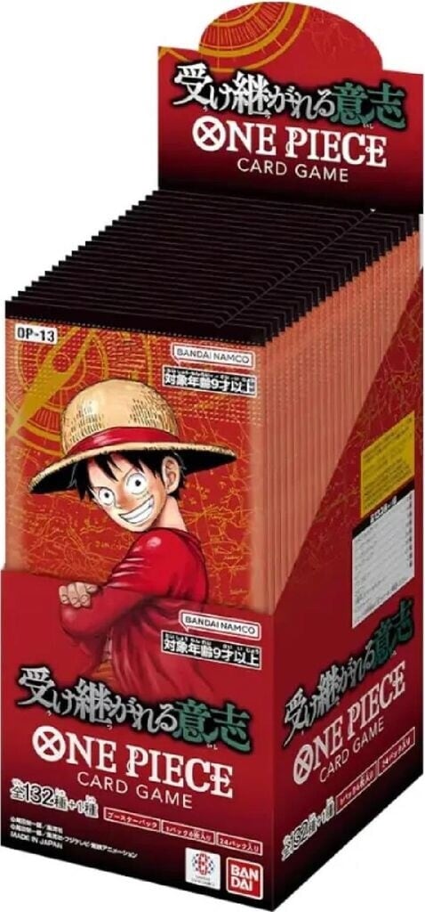 One Piece Card Game OP-13 „Carrying on His Will“ - Booster Display - Japanisch