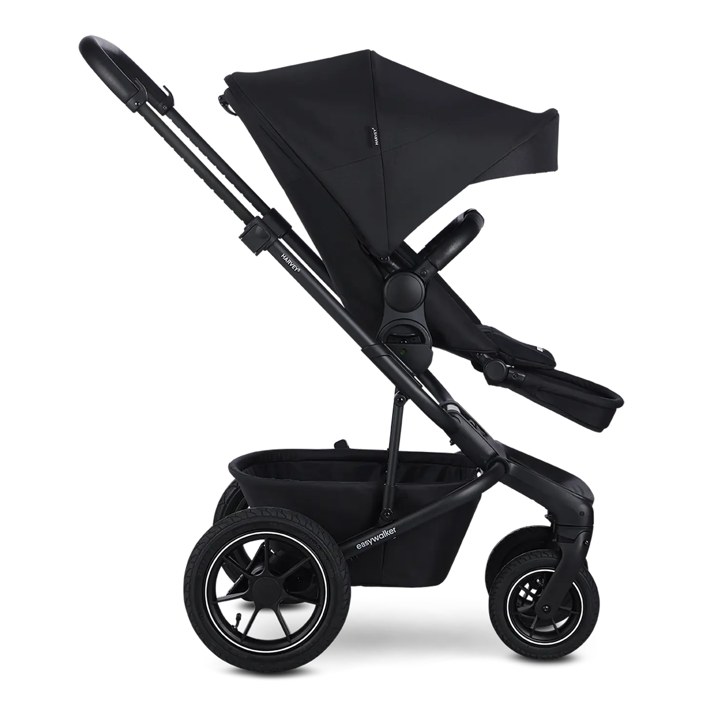 B-Ware Easywalker Harvey⁵ Air Kinderwagen Buggy Midnight Black Kombikinderwagen Verdeck