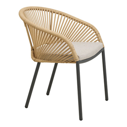 2er Set - Gartenstuhl Veleno in Beige oder Grün