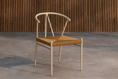 Gartenstuhl Cortina - Stahlgestell mit Rattan-Sitzfläche