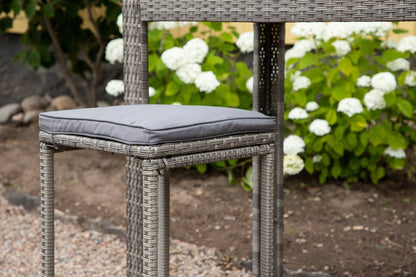 Gartenstuhl Henry - aus Rattan in Grau