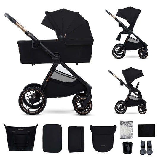 B-Ware Kinderkraft Kinderwagen Buggy Nea 2.0 Midnight Black All Terrain Verstellbar