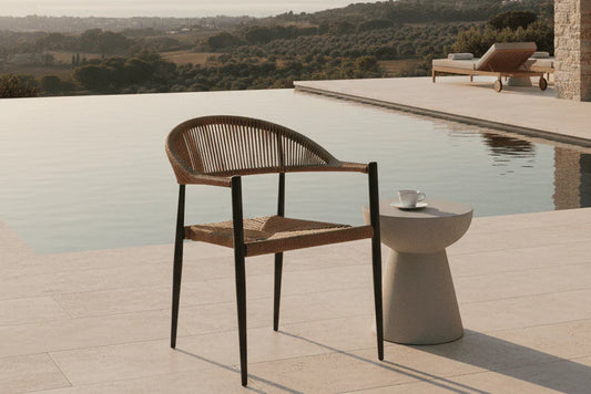 2er Set - Gartenstuhl Canaria aus Aluminium/Rattan