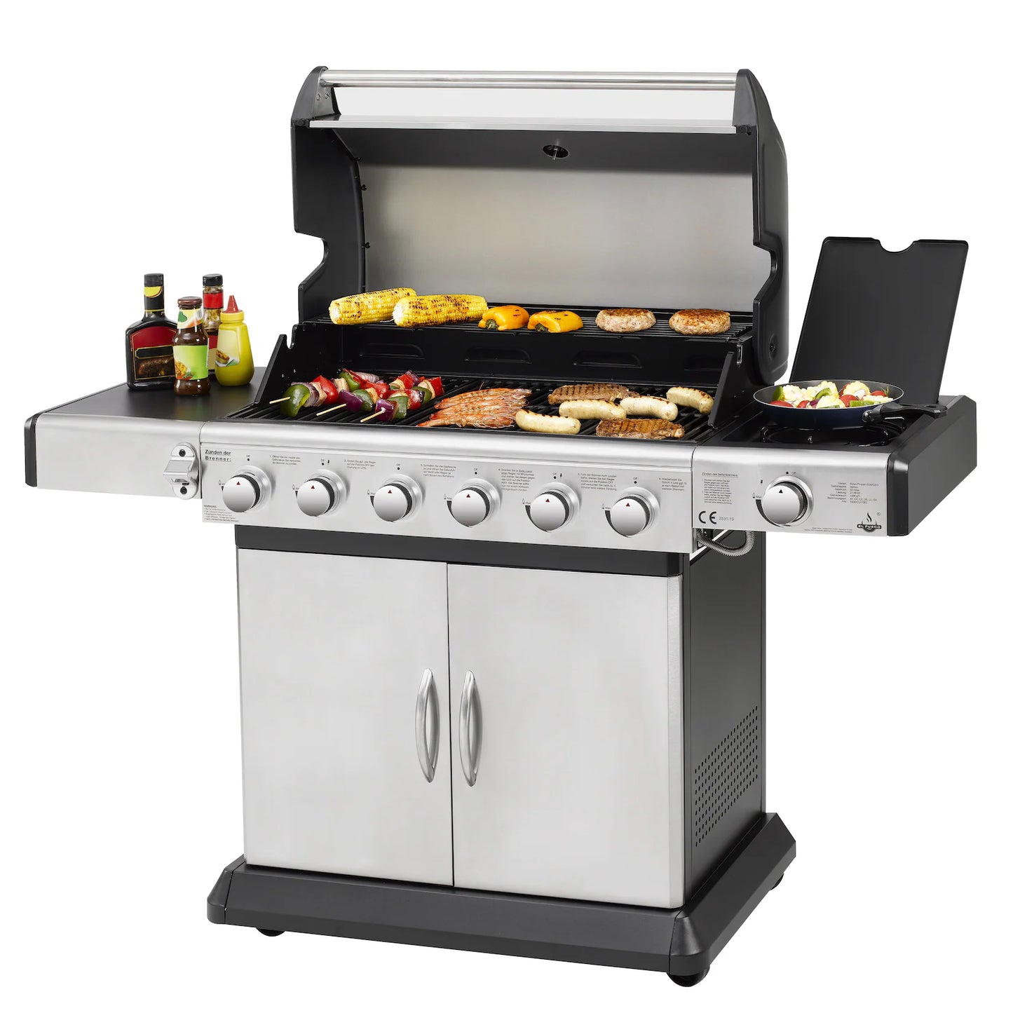 El Fuego Deluxe Edelstahl-Gasgrill