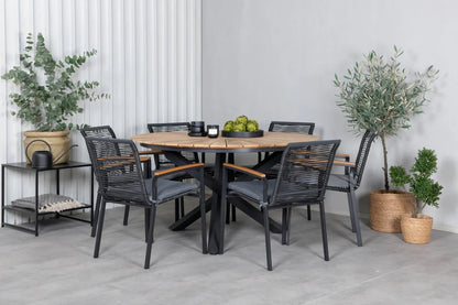 2er Set - Gartenstuhl Denver aus Metall/Polyester