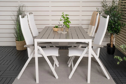 2er Set - Gartenstuhl Kara - Gestell aus Aluminium, verstellbar