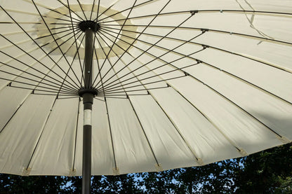 Garten Sonnenschirm Palma – Ø270 cm verfügbar in Weiß, Schwarz, Grau und Blau