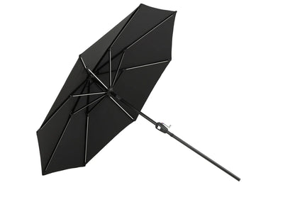 Sonnenschirm Lightning – Ø270 cm in wahlweise Schwarz oder Grau