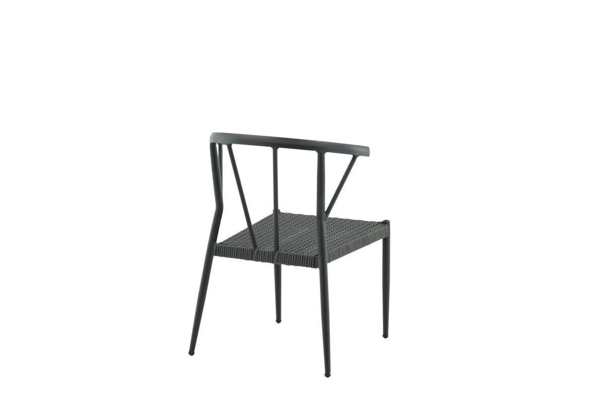 6er Set - Gartenstuhl Tina aus Rattan/Aluminium