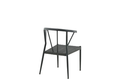 6er Set - Gartenstuhl Tina aus Rattan/Aluminium