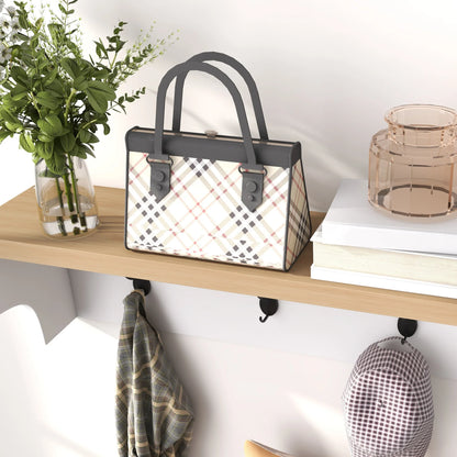 HOMCOM Garderobenständer und Schuhbank 2 in 1 Eingangsbereich Möbel mit 3 Haken und Regalen für 9 Paar Schuhe 75x30x50 cm und 75x20x22,5 cm Weiß