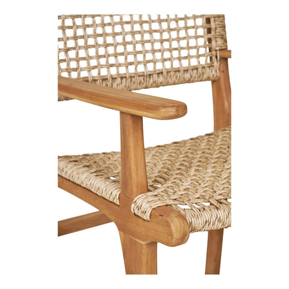 Gartenstuhl Capri mit Armlehne aus Teakholz