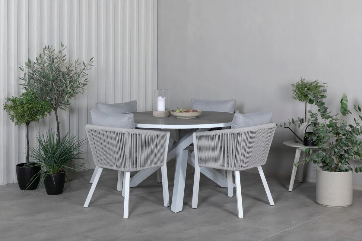 2er Set - Gartenstuhl Myria aus Metall/Polyester