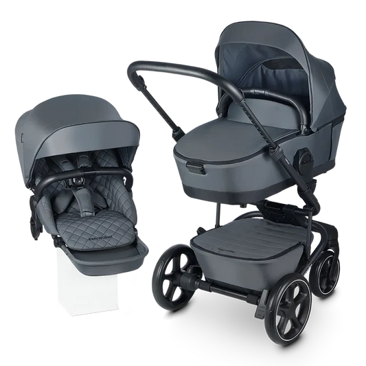 Easywalker Set Harvey⁵ Premium Kombi Kinderwagen Mineral Grey Mit Wanne B-Ware