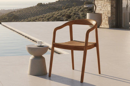 2er Set - Gartenstuhl Bali aus Teakholz