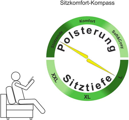 Schlafsofa Funtastic, B: 212 cm, Liegel. 145x187 cm