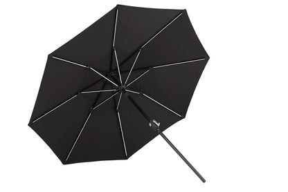 Sonnenschirm Lightning – Ø270 cm in wahlweise Schwarz oder Grau