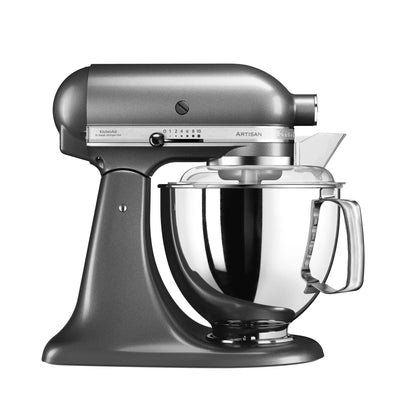 KitchenAid 4,8 L 5KSM175 Artisan Küchenmaschine Pastrylover mit Kunststofffleischwolf+Spritzgebäckvorsatz und Patisserie Buch