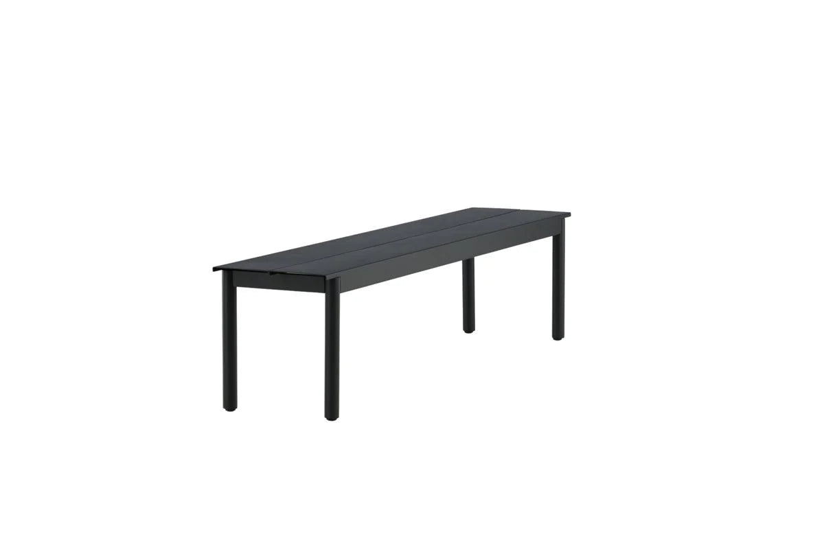 Gartenbank Egypt - aus robustem schwarzem Aluminium
