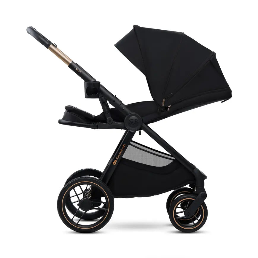 B-Ware Kinderkraft Kinderwagen Buggy Nea 2.0 Midnight Black All Terrain Verstellbar