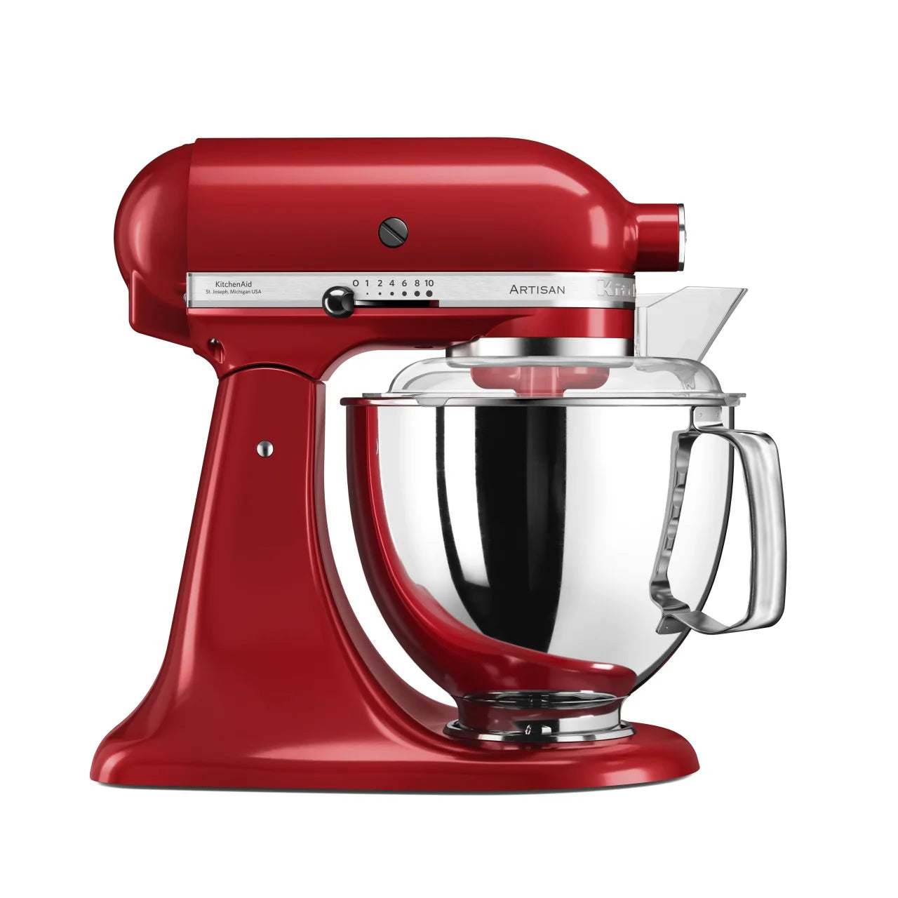 KitchenAid 4,8 L 5KSM175 Artisan Küchenmaschine Pastrylover mit Kunststofffleischwolf+Spritzgebäckvorsatz und Patisserie Buch