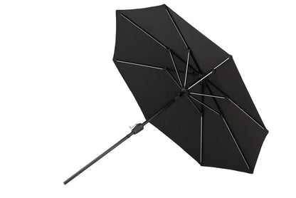 Sonnenschirm Lightning – Ø270 cm in wahlweise Schwarz oder Grau