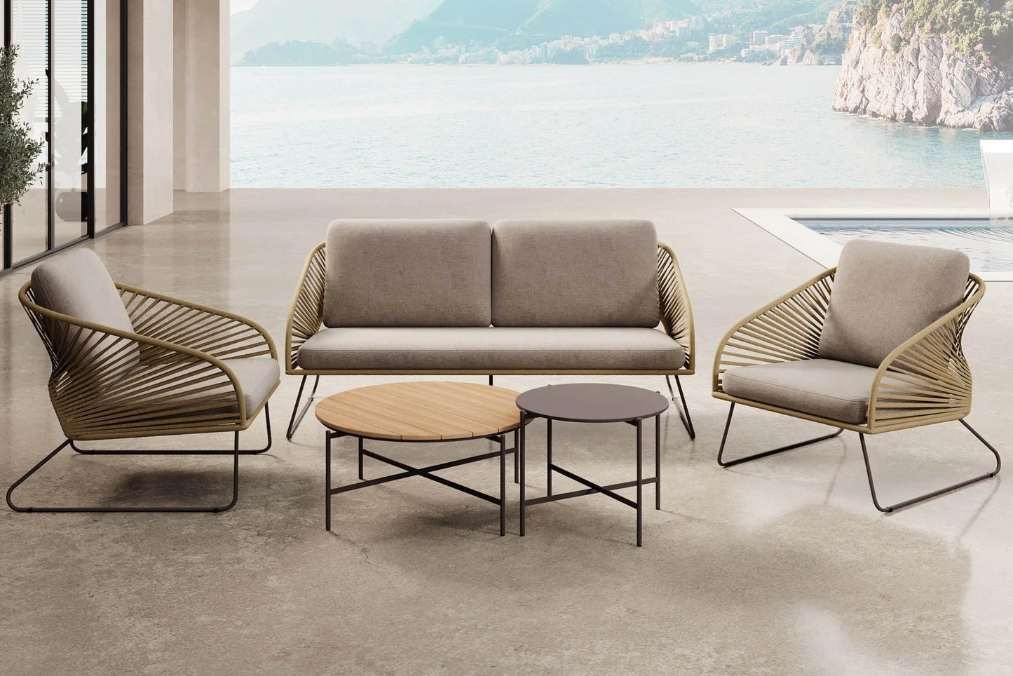 Garten Lounge Set Veleno - Aluminium Gestell