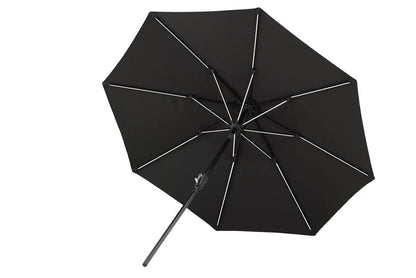 Sonnenschirm Lightning – Ø270 cm in wahlweise Schwarz oder Grau