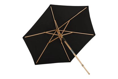 Garten Sonnenschirm Valenza – Ø250 cm in Schwarz oder Weiß